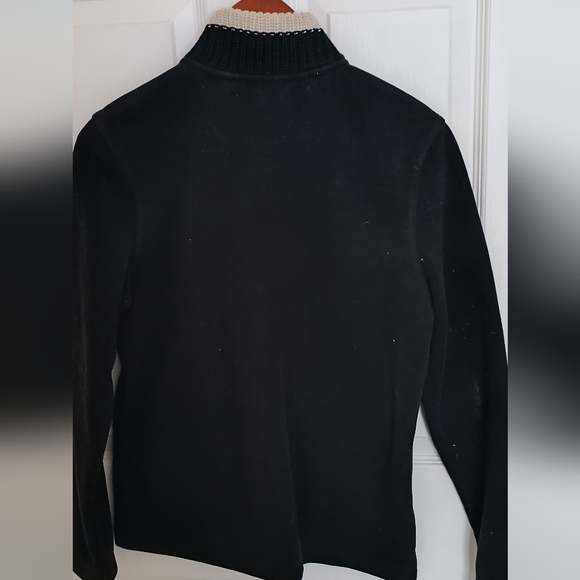 Lady Hathaway Small Black zip up jumper sweater - Picture 2 of 5